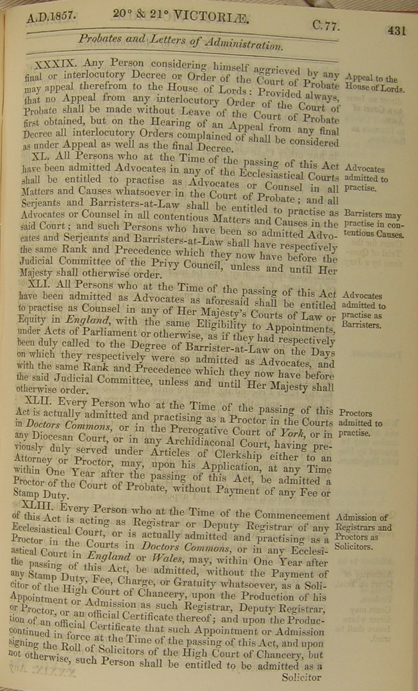 Image of 20 & 21 Victoria I, c. 77 (page 10 of 34). Click for larger image.