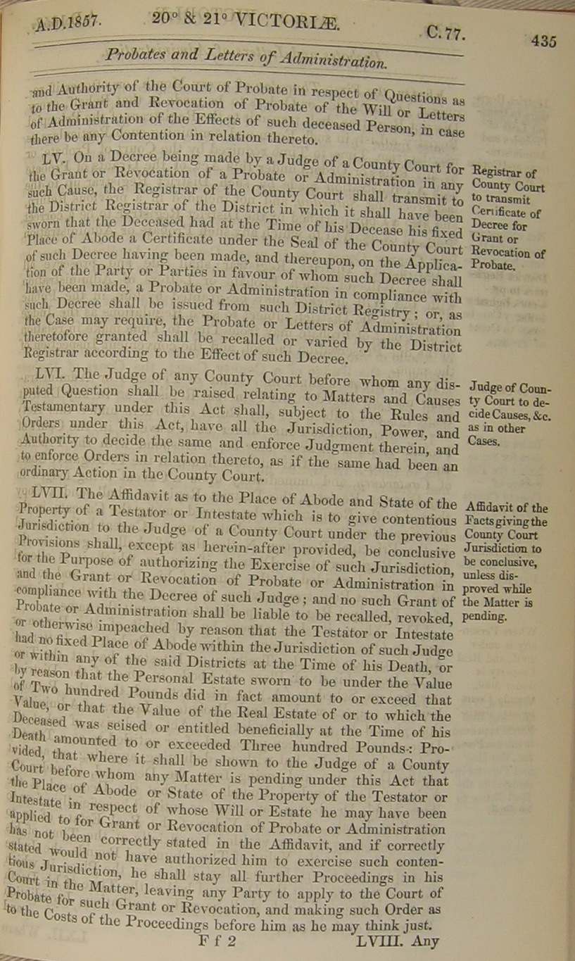 Image of 20 & 21 Victoria I, c. 77 (page 14 of 34). Click for larger image.