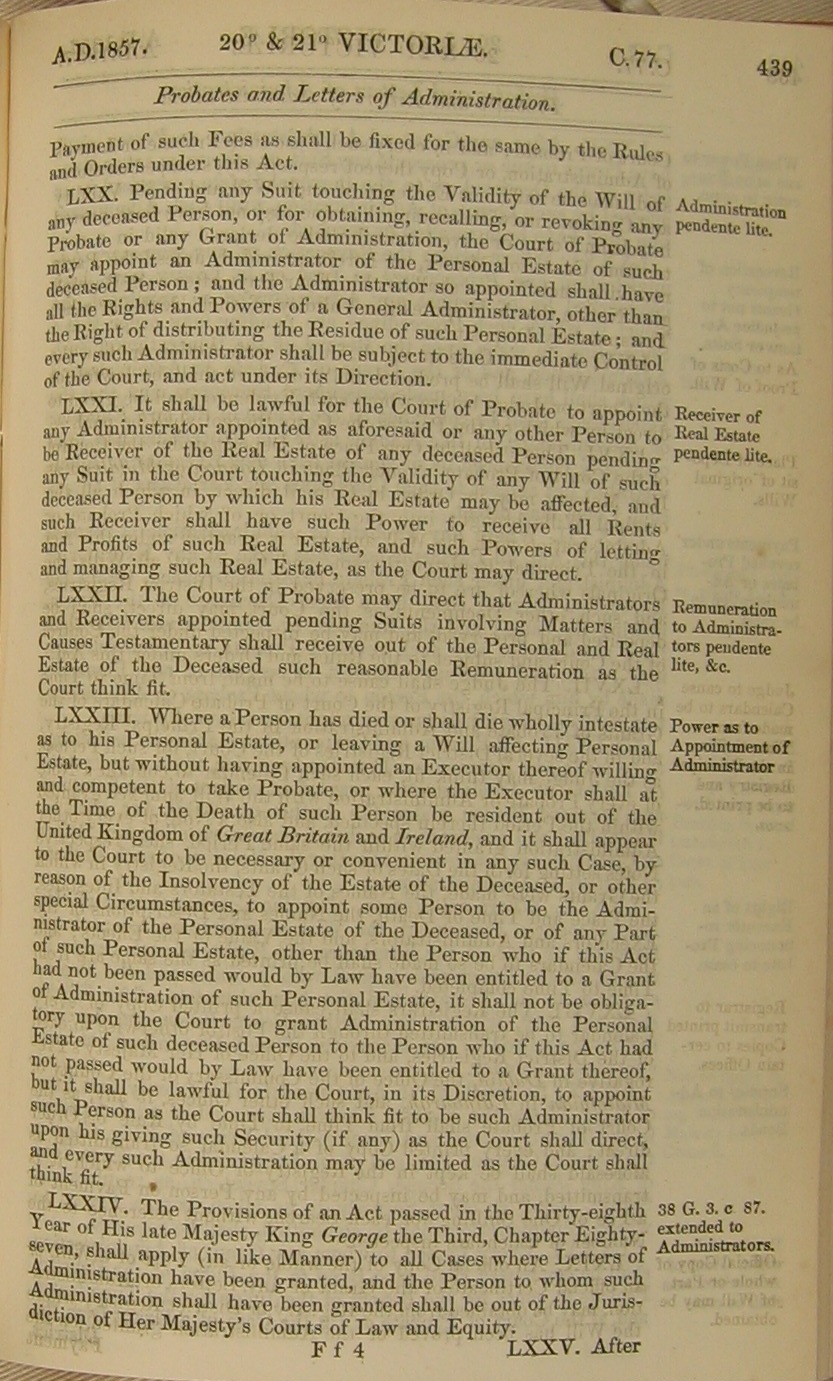 Image of 20 & 21 Victoria I, c. 77 (page 18 of 34). Click for larger image.