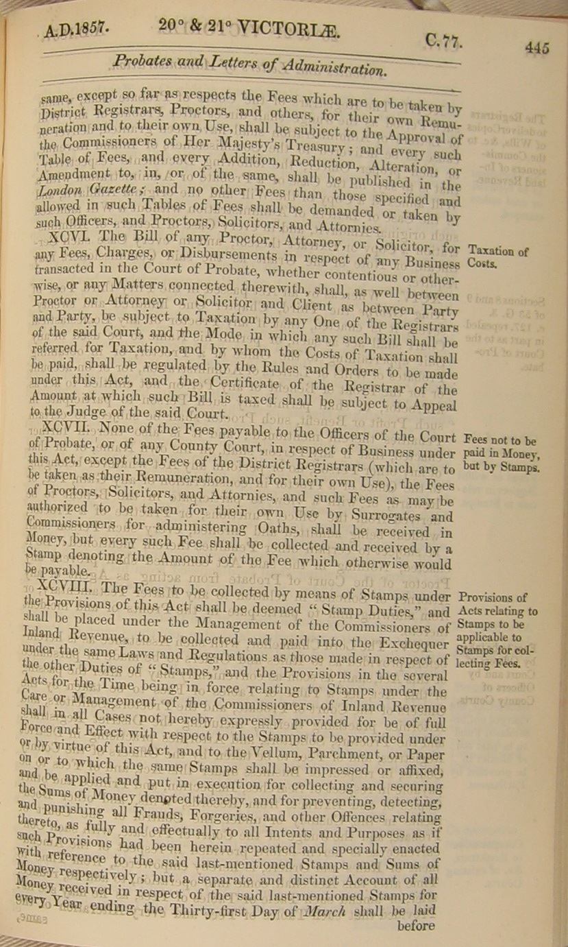 Image of 20 & 21 Victoria I, c. 77 (page 24 of 34). Click for larger image.
