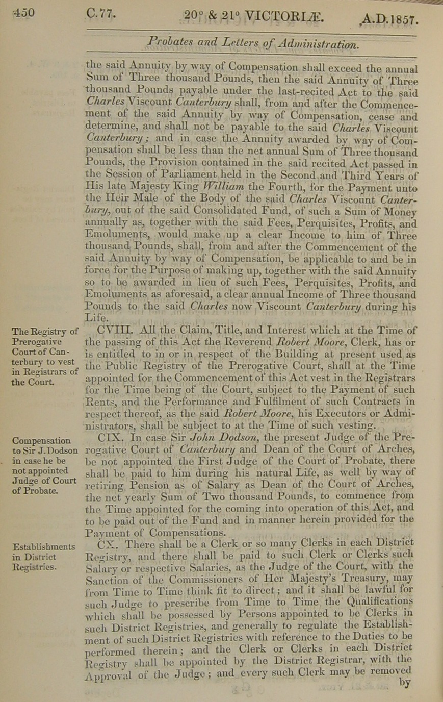 Image of 20 & 21 Victoria I, c. 77 (page 29 of 34). Click for larger image.