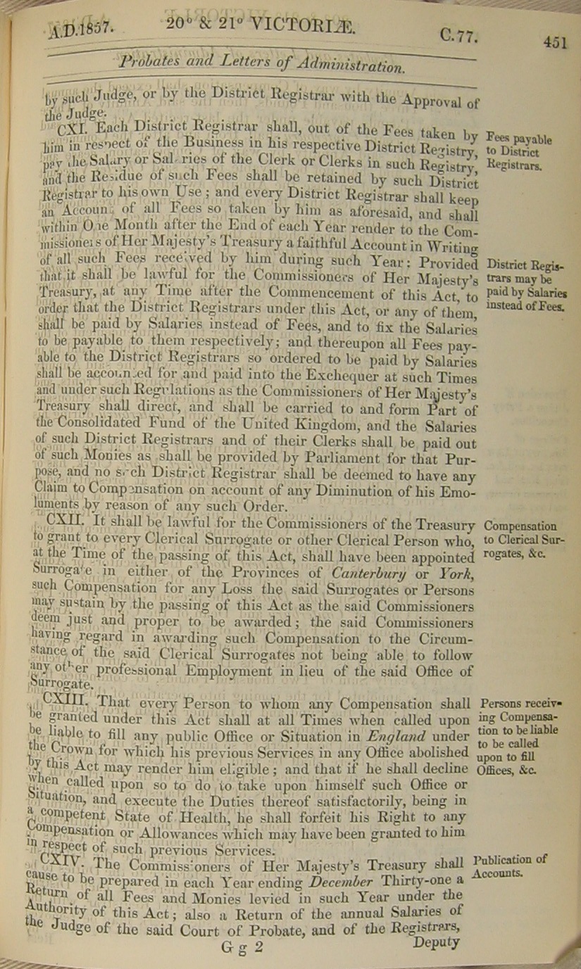 Image of 20 & 21 Victoria I, c. 77 (page 30 of 34). Click for larger image.