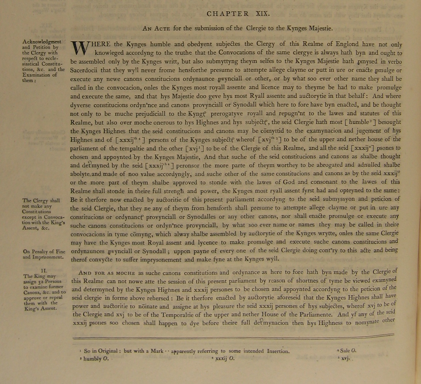 Image of 25 Henry 8, c. 19 (page 1 of 2). Click for larger image.
