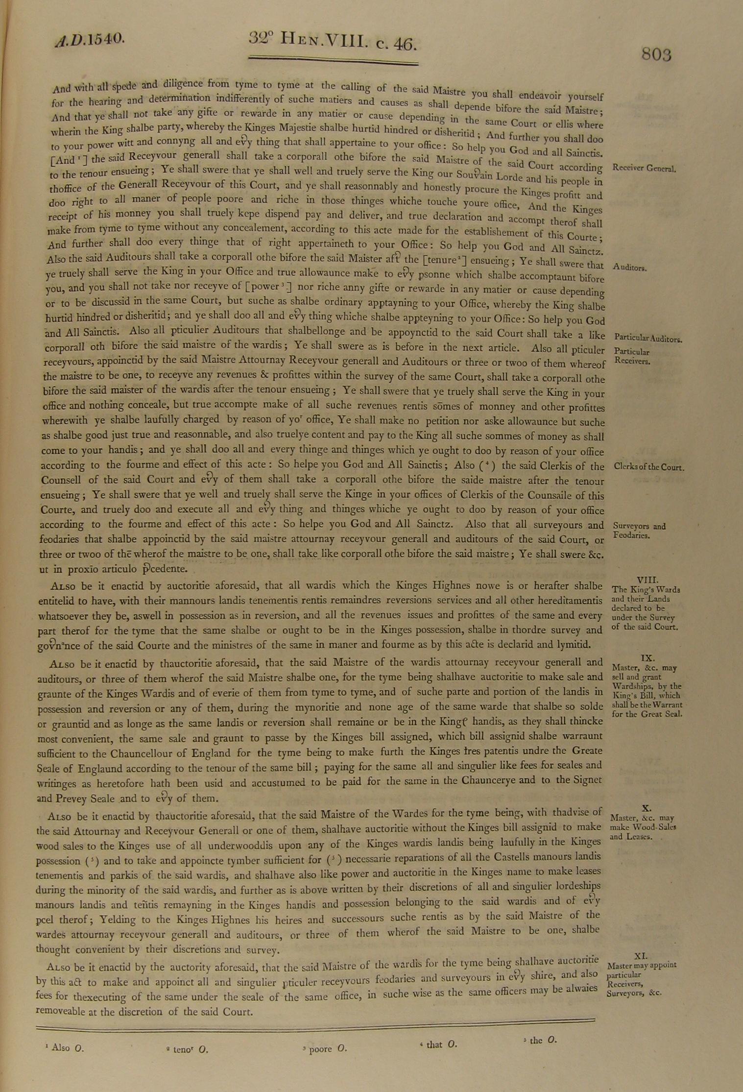 Image of 32 Henry VIII, c. 46 (page 2 of 6). Click for larger image.