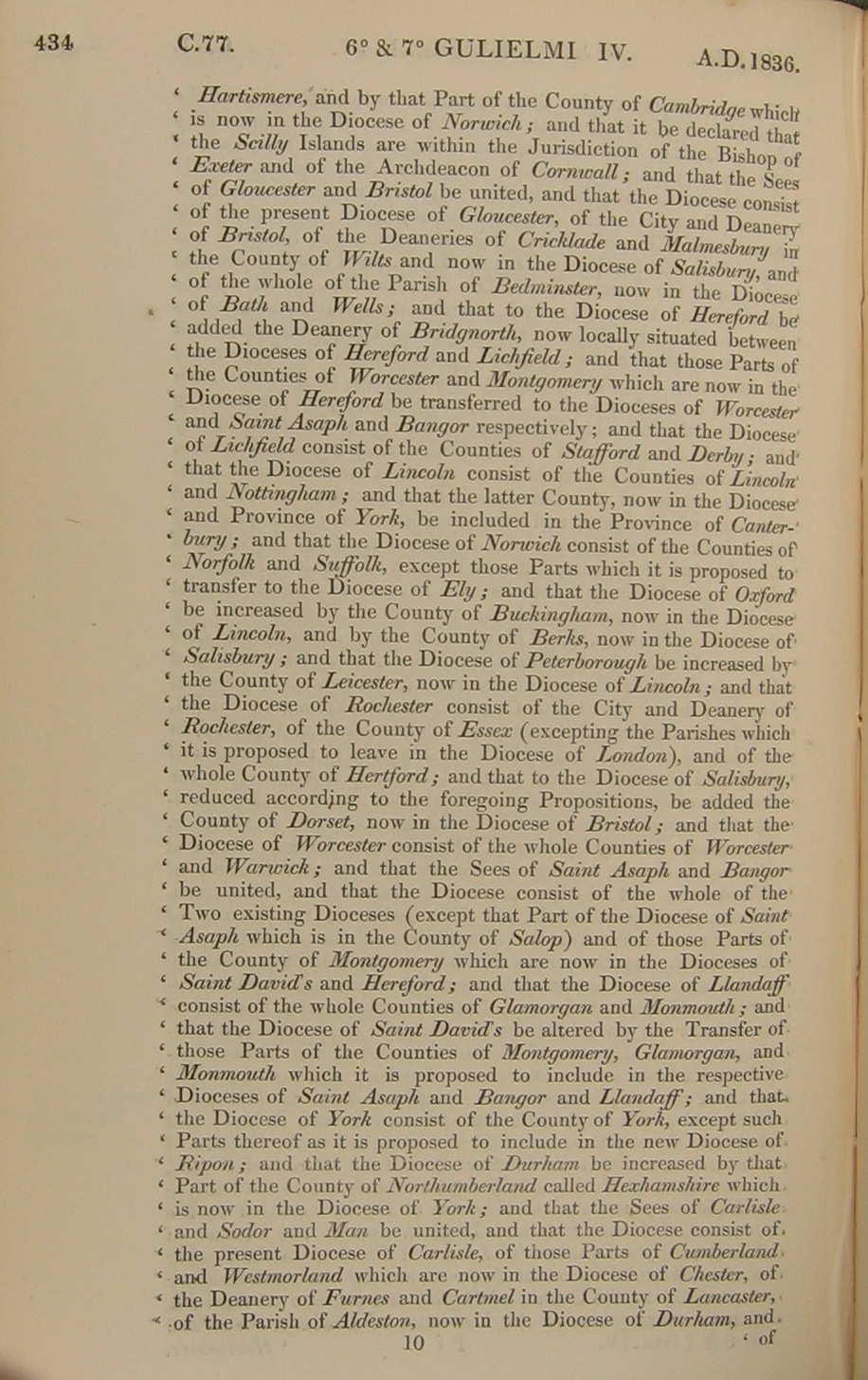 Image of 6 & 7 William IV, c. 77 (page 3 of 12). Click for larger image.
