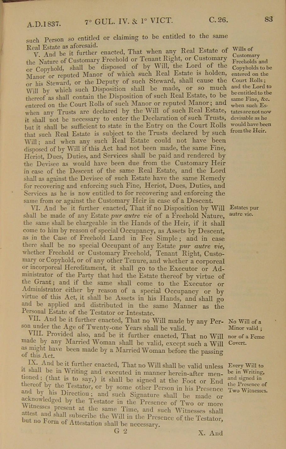 Image of 7 William IV and 1 Victoria I, c. 26 (page 4 of 9). Click for larger image.