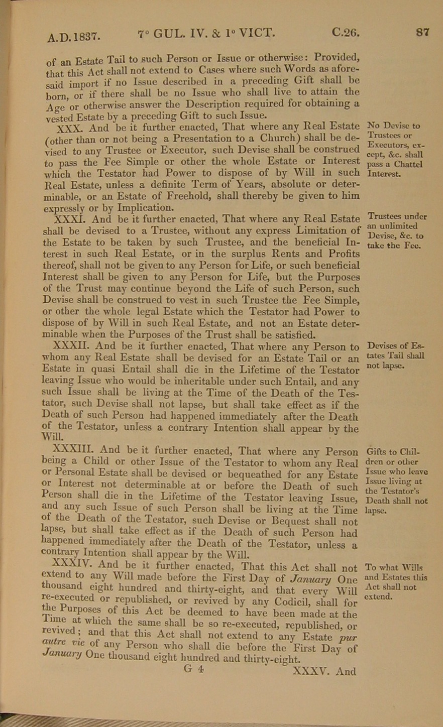 Image of 7 William IV and 1 Victoria I, c. 26 (page 8 of 9). Click for larger image.