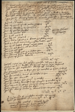 Image of the Inventory (page 1) of Alice Dickson of Newcastle St Andrew, widow. Ref: DPRI/1/1606/D6/1-2