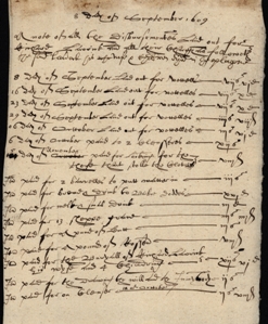 Image of the Inventory of Richard Lavrick of Ouseburn. Ref: DPRI/1/1609/L1/4
