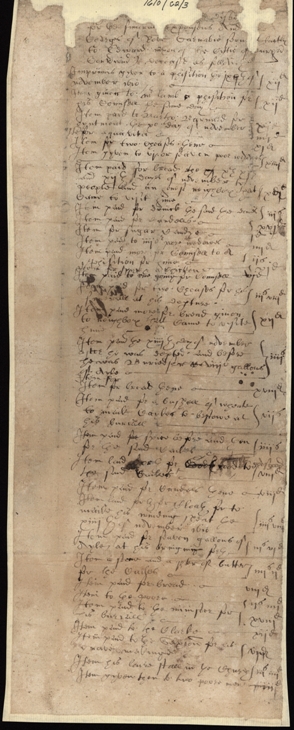 Image of the Inventory of Robert Carnaby of Durham St Nicholas, servant. Ref: DPRI/1/1610/C2/3