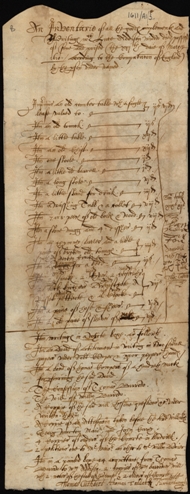 Image of the Inventory of Luce Addison of Berwick-upon-Tweed, widow. Ref: DPRI/1/1611/A1/3