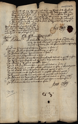 Image of the Will of Amor Oxley, vicar of Kirknewton and master of Newcastle Royal Free Grammar School. Ref: DPRI/1/1669/O5/1-2