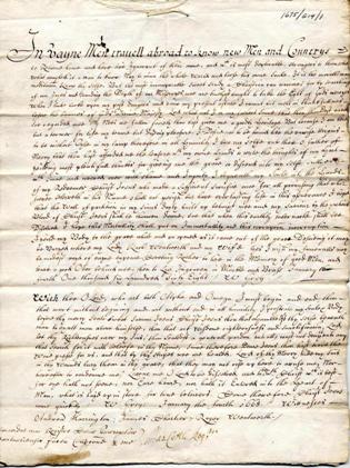 Image of the Will of William Grey, first Baron Grey of Warke. Ref: DPRI/1/1675/G14/1