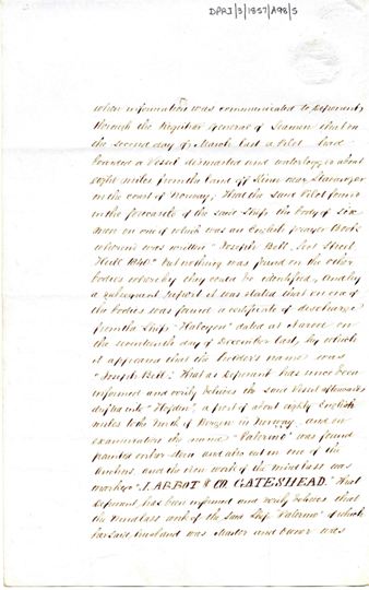 Full image of page 2 of the affidavit of Margaret Cleugh. Ref: DPRI/3/1857/A98/5